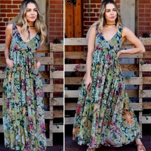 NWT Free People Juliana Julianna Boho Medium Dress. - Picture 1 of 7